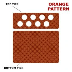 Cheap ???? BarMan CHOOSE YOUR PATTERN - Counter Caddies™ - 12 INCH STRAIGHT UNIT W/ K-Cup Holes ???? 33 Cheap ???? BarMan CHOOSE YOUR PATTERN - Counter Caddies™ - 12 INCH STRAIGHT UNIT W/ K-Cup Holes ???? -Barman Shop 12in caddy k pattern design orange 700x700