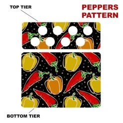 Cheap ???? BarMan CHOOSE YOUR PATTERN - Counter Caddies™ - 12 INCH STRAIGHT UNIT W/ K-Cup Holes ???? 27 Cheap ???? BarMan CHOOSE YOUR PATTERN - Counter Caddies™ - 12 INCH STRAIGHT UNIT W/ K-Cup Holes ???? -Barman Shop 12in caddy k pattern design peppers pattern 700x700