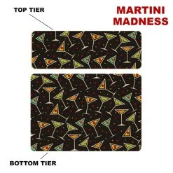 Brand new ???? BarMan CHOOSE YOUR PATTERN - Counter Caddies™ - 12 INCH STRAIGHT UNIT ???? -Barman Shop 12in caddy pattern design martini madness 700x700