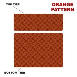 Brand new ???? BarMan CHOOSE YOUR PATTERN - Counter Caddies™ - 12 INCH STRAIGHT UNIT ???? -Barman Shop 12in caddy pattern design orange 700x700