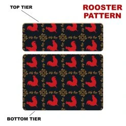 Brand new ???? BarMan CHOOSE YOUR PATTERN - Counter Caddies™ - 12 INCH STRAIGHT UNIT ???? -Barman Shop 12in caddy pattern design rooster 700x700