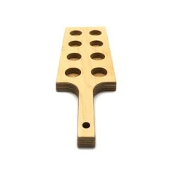 Cheapest ???? BarMan Shot Serving Boards - Handcrafted Wood ???? -Barman Shop 8 shot paddle serving board wood2 700x700