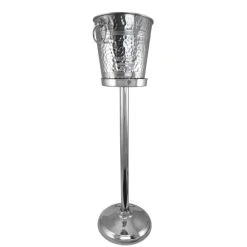 Promo ✔️ BarMan Stainless Steel ???? Hammered Ice Bucket And Stand (Sold Separately) ????