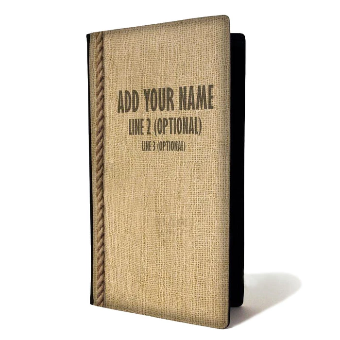 Hot Sale ???? BarMan ADD YOUR NAME - Check Presenter - Burlap ???? 1 Hot Sale ???? BarMan ADD YOUR NAME - Check Presenter - Burlap ????