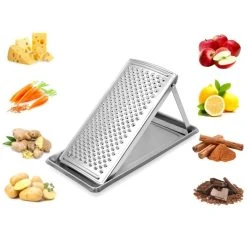 New ⌛ BarMan BarConic® Foldable Stainless Steel Grater ⌛ -Barman Shop cheese grater scene2 700x700
