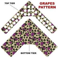 New ???? BarMan CHOOSE YOUR PATTERN - Counter Caddies™ - Corner Unit W/ K-Cup Holes ???? -Barman Shop corner caddy k pattern design grapes 1 700x700