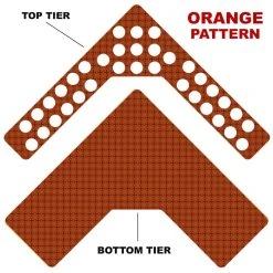 New ???? BarMan CHOOSE YOUR PATTERN - Counter Caddies™ - Corner Unit W/ K-Cup Holes ???? -Barman Shop corner caddy k pattern design orange 1 700x700