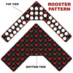 New ???? BarMan CHOOSE YOUR PATTERN - Counter Caddies™ - Corner Unit W/ K-Cup Holes ???? -Barman Shop corner caddy k pattern design rooster 1 700x700