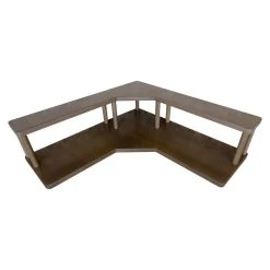 Wholesale ???? BarMan Counter Caddies™ - Walnut-Stained Corner Shelf - Culinary Style - Available In Black ????
