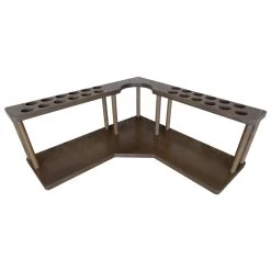 Discount ???? BarMan Counter Caddies™ - Walnut-Stained Corner Shelf - Barista Style W/ K-CUP Holes & Trash Can Inset - Available In Black ????