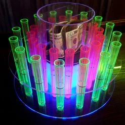 Cheap ???? BarMan Test Tube Shooter Tray With LED Light And Remote – 32 Hole ???? -Barman Shop electric test tubes tray 3 700x700