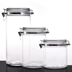 Deals ???? BarMan Glass Canisters - Oval With Air Tight Lid - Size Options ????
