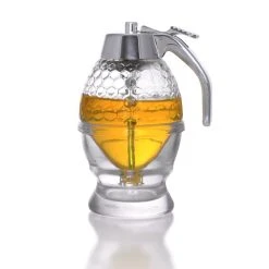 Outlet ???? BarMan Handmade Glass Non Drip Honey Dispenser (6.6 Oz. / 200 Ml.) ????