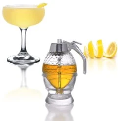 Outlet ???? BarMan Handmade Glass Non Drip Honey Dispenser (6.6 Oz. / 200 Ml.) ???? -Barman Shop glass honey syrup dispenser 800 700x700