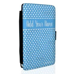 Outlet ✨ BarMan ADD YOUR NAME Guest Check Pad Holder - Blue Polka Dots ????