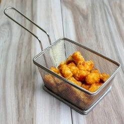 Promo ???? BarMan Wire Serving Basket - (Size Options) ???? -Barman Shop medium rectangular wire serving basket scene1 700x700