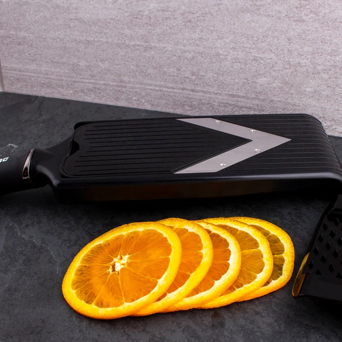 Promo ???? BarMan Microplane Adjustable V-Slicer W/ Julienne Blade - Black ⭐ 2 Promo ???? BarMan Microplane Adjustable V-Slicer W/ Julienne Blade - Black ⭐ - Image 2