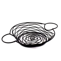 Cheapest ???? BarMan Round Basket W/ Integrated Ramekin Holders ????