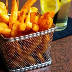 Promo ???? BarMan Wire Serving Basket - (Size Options) ???? -Barman Shop square wire basket scene2 700x700