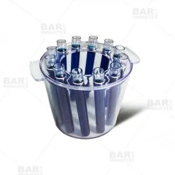 Best deal ⭐ BarMan BarConic® Test Tube Shooter Ice Bucket - Clear - 12 Tubes ???? -Barman Shop test tube shooter bucket blue1 600 700x700