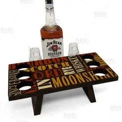 Budget ???? BarMan Whiskey Caddy - Word Collage Design ⭐