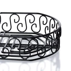 Best reviews of ???? BarMan BarConic® Condiment Caddy With Built In Merchandising Ring - Black Semi-Round ???? -Barman Shop wire textured caddy 700x700